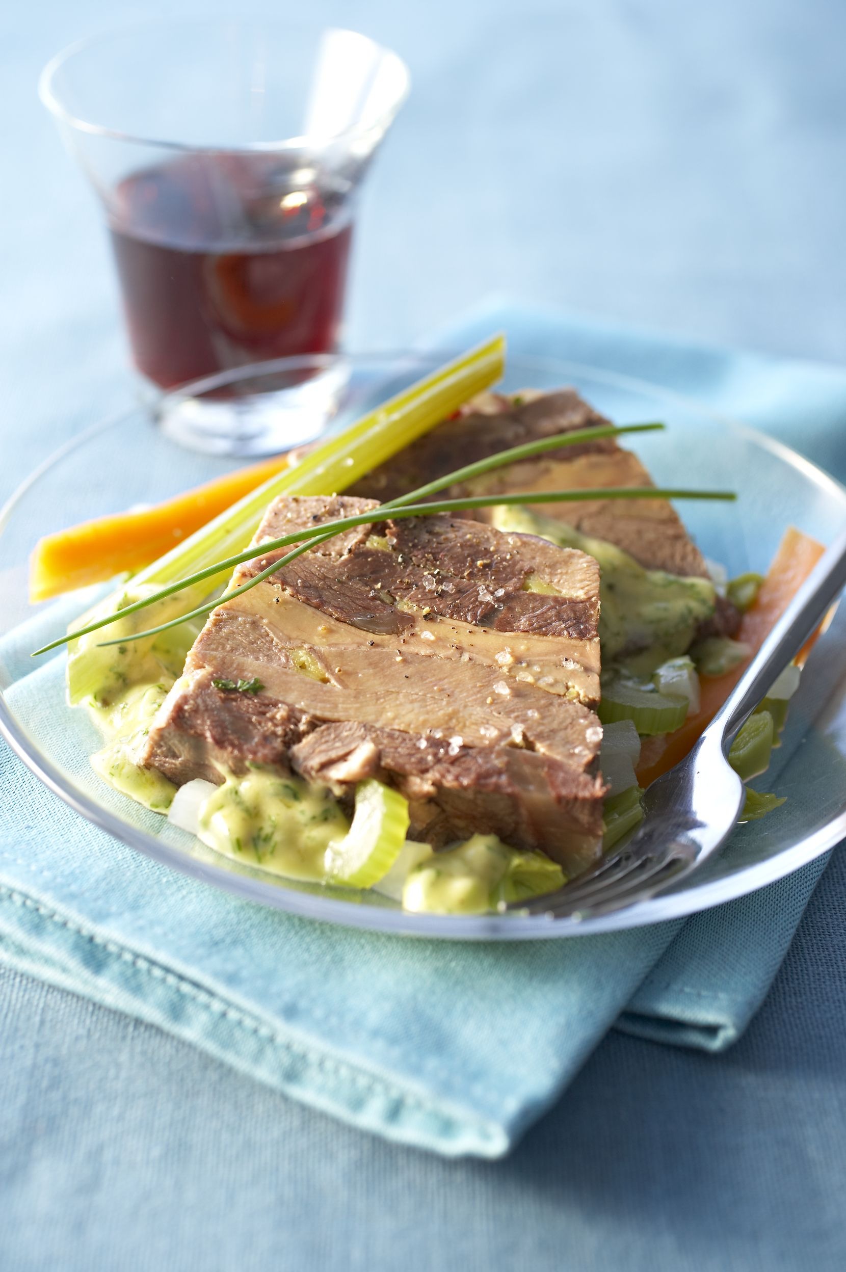 Terrine de langue de boeuf au foie gras Recettes de cuisine La