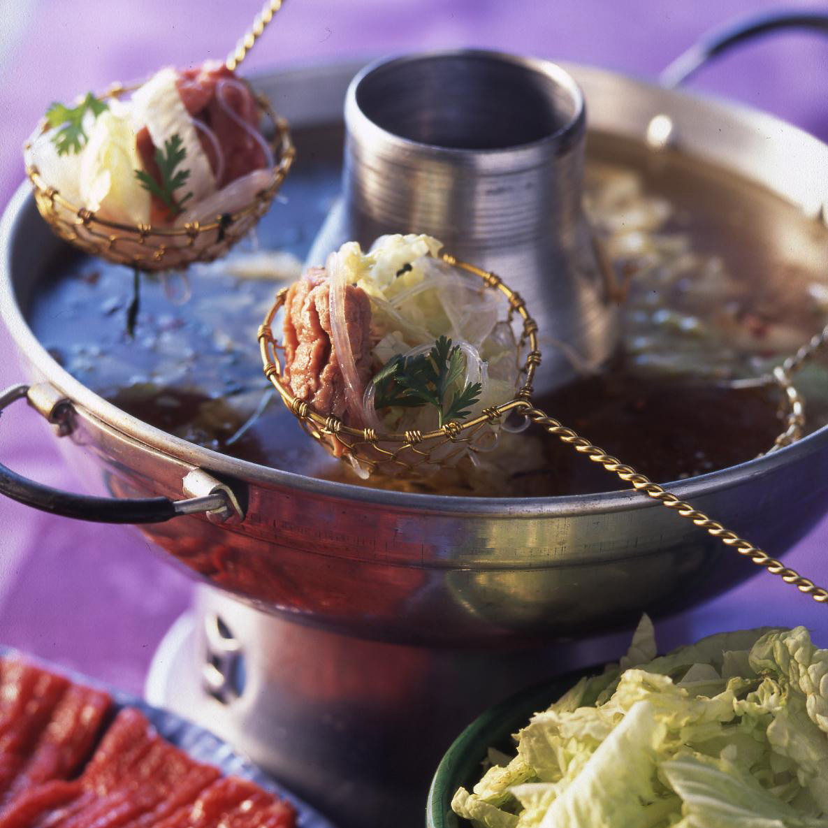 Fondue chinoise aux émincés de bœuf Recettes de cuisine Laviande.fr