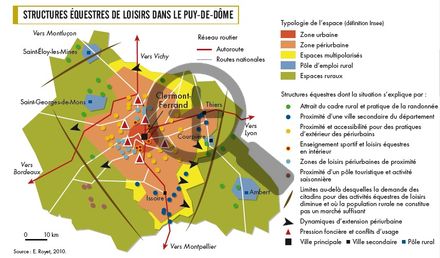 Structures équestres de loisirs dans le Puy-de-Dôme