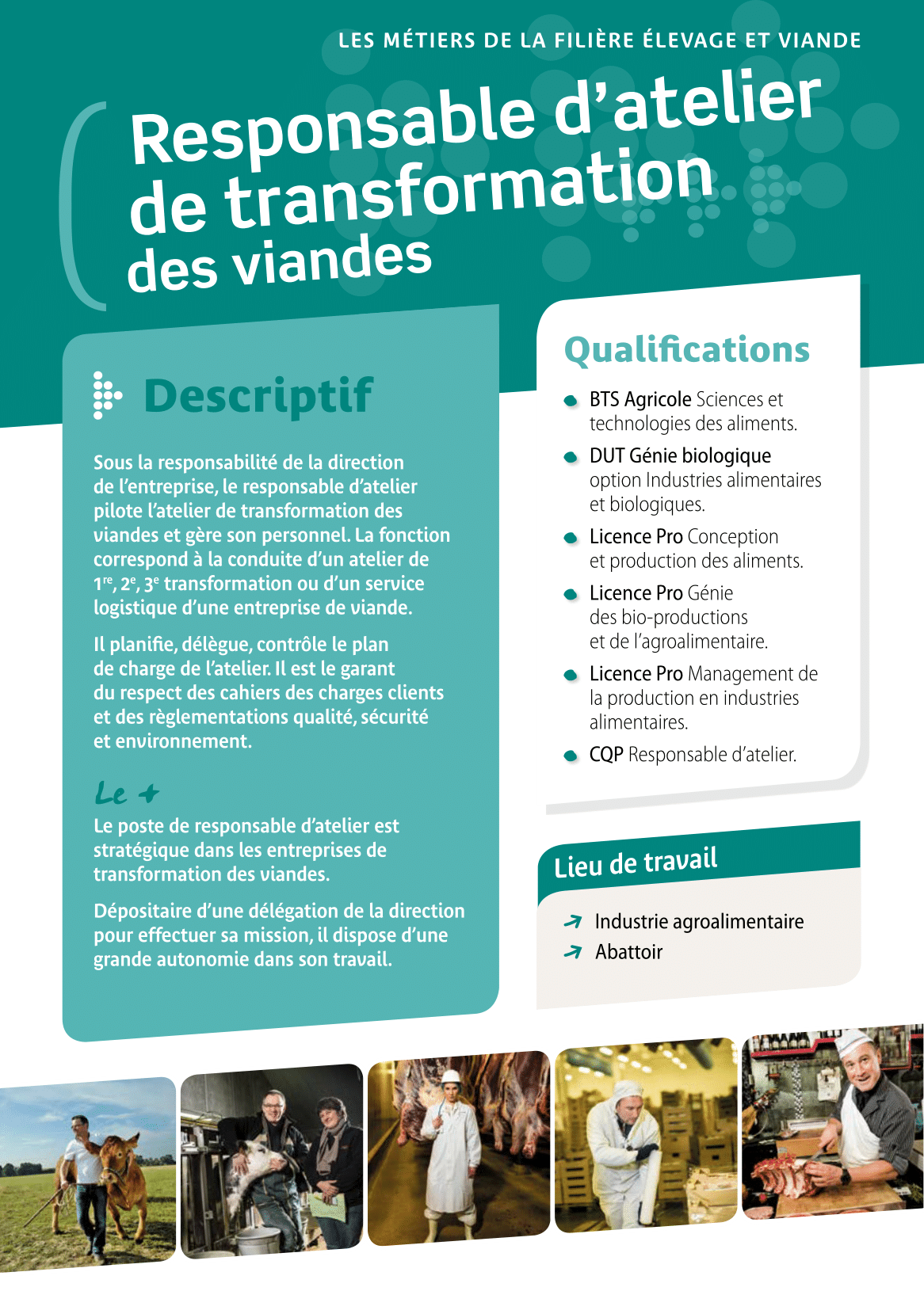 Responsable d’atelier de transformation des viandes