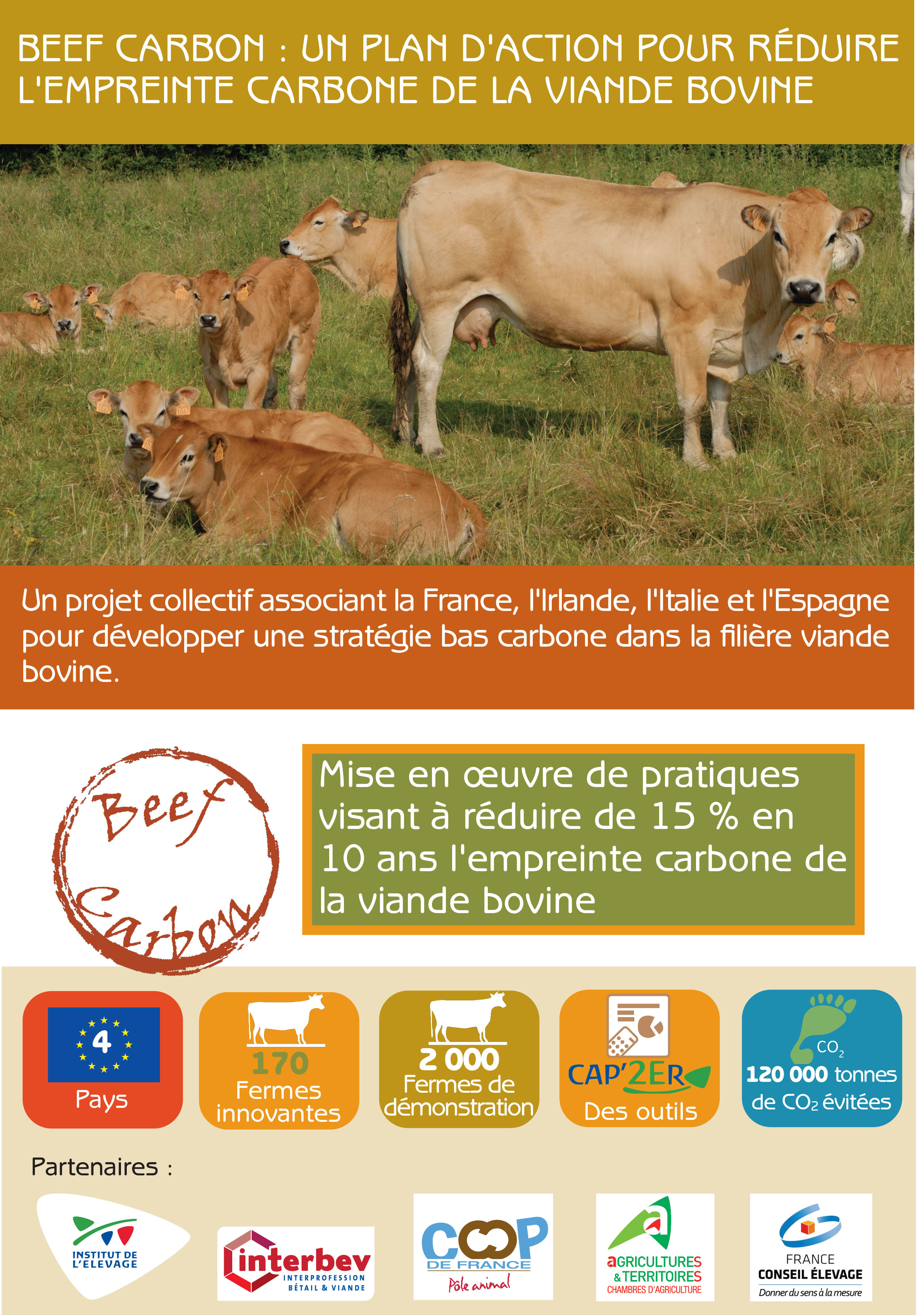 Life Beef Carbon : Un plan d'action pour réduire l'empreinte carbone de la viande bovine