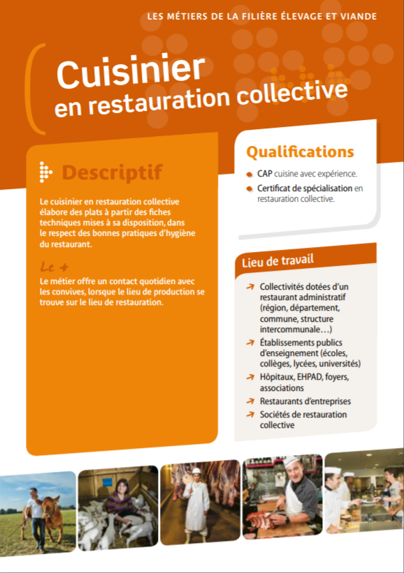 Cuisinier en restauration collective