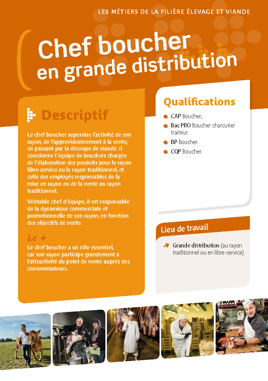 Chef boucher en grande distribution