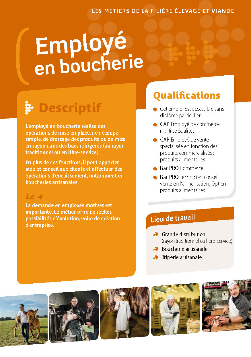 Employé en boucherie