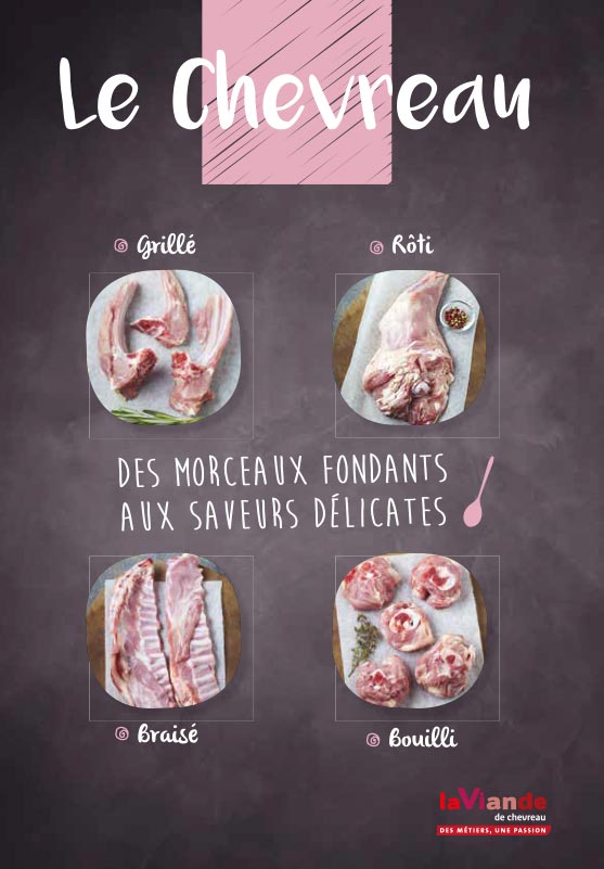 Le chevreau, des morceaux fondants aux saveurs délicates