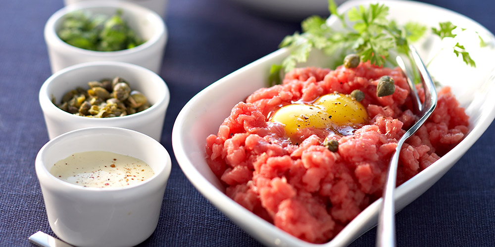 Le steak tartare au couteau