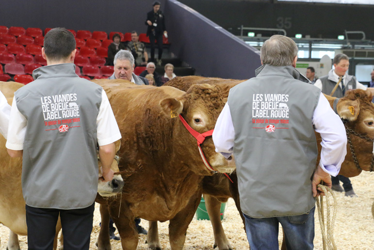 Les victoires des viandes de bœuf label rouge