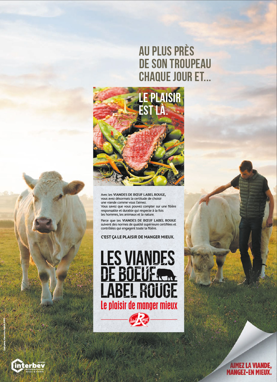 Retrouvez les viandes de bœuf Label Rouge dans la presse
