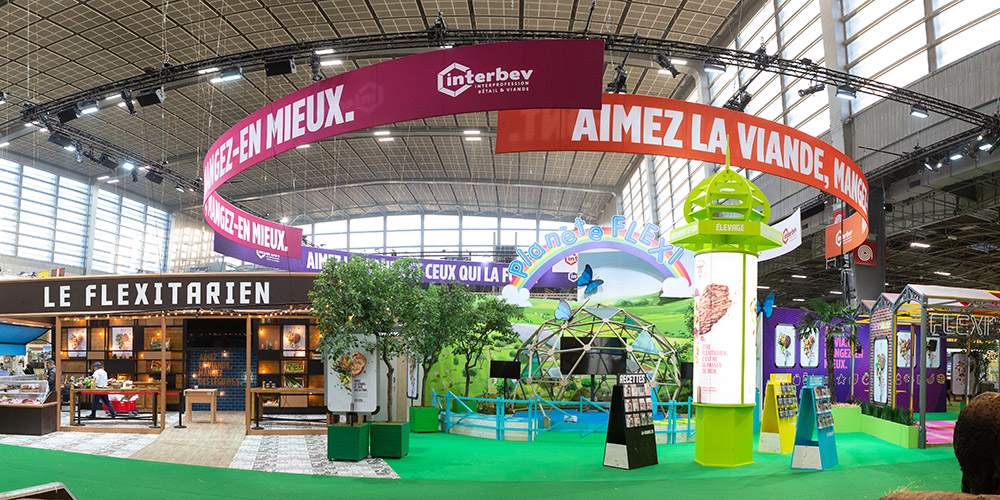 Stand "Aimez la viande, mangez-en mieux."