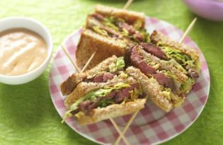 Club sandwichs au bœuf Club sandwichs au bœuf