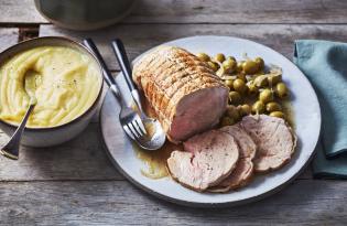 Rôti de veau en cocotte aux olives