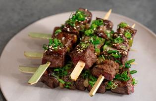 Brochettes de bœuf teriyaki