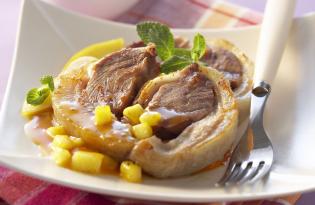 Croustillants de tête de veau au chutney de mangue