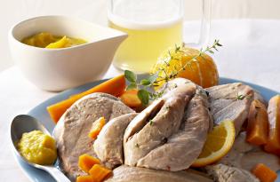 Recette de Jarret de veau fondant à l'orange et à la bière Recette de Jarret de veau fondant à l'orange et à la bière