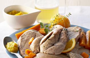 Recette de Jarret de veau fondant à l'orange et à la bière