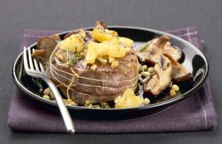 Tournedos de gigot au citron confit et pignons de pin Tournedos de gigot au citron confit et pignons de pin