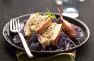 Coussin de veau farci aux amandes et pain d'épices