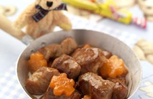 Echine de porc au drôle de caramel Echine de porc au drôle de caramel