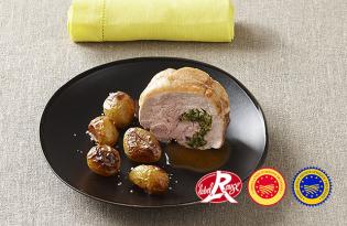 Recette d'Epaule d’agneau au four roulée aux herbes,  pommes de terre grenaille