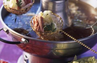 Fondue chinoise aux émincés de bœuf Fondue chinoise aux émincés de bœuf
