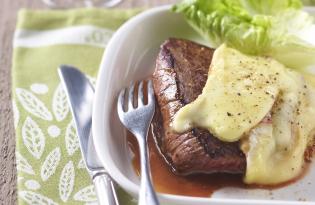 Pavés de bœuf au Reblochon Pavés de bœuf au Reblochon