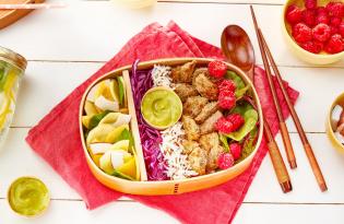 Poke bowl de foie de veau à la coco