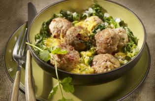 Bouchées de veau au curry et aux épinards Bouchées de veau au curry et aux épinards