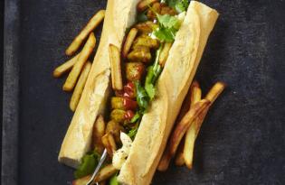 Sandwichs américain au chevreau grillé aux épices Sandwichs américain au chevreau grillé aux épices