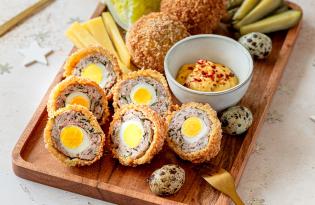 Bouchées de veau façon scotch eggs