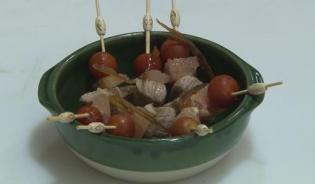 Bouchées de veau au caramel de pamplemousse - Show culinaire