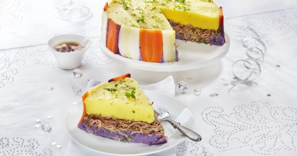 Recette De Charlotte De Bœuf Aux Legumes Anciens Sauce Au Foie Gras