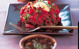 Tartare de boeuf, façon asiatique