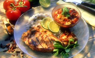 Recette de Côte de veau au rougail de tomates