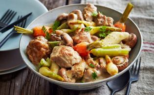 Blanquette de veau au vin blanc