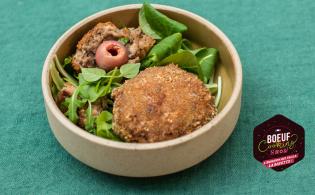 Croquettes de bœuf farcies à l'estragon et aux olives