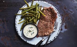 Faux-filet de boeuf grillé béarnaise allégée