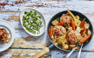 Recette de Paupiettes de veau aux petits légumes primeurs