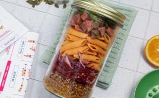 Salade jar au bœuf et mix végétal