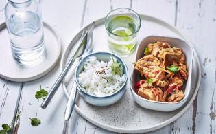 Sauté de veau au gingembre et à la coriandre