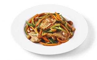 Wok de veau aux légumes d’été