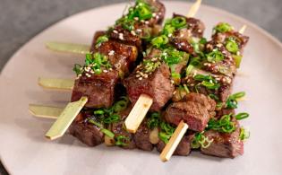 Brochettes de bœuf teriyaki