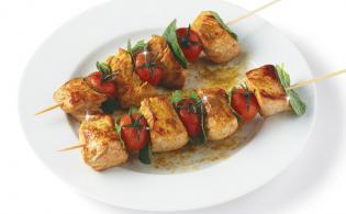 Brochettes de veau au curry