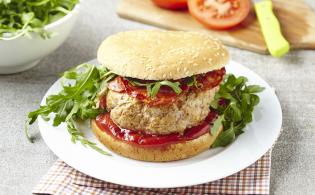 Burgers de veau au chorizo et la roquette