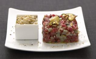 Recette de steak Tartare de boeuf en Rose des Sables