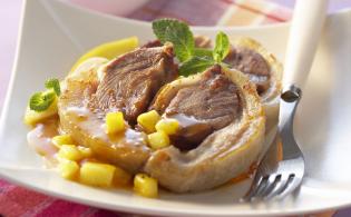 Croustillants de tête de veau au chutney de mangue