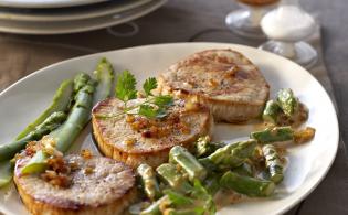 Grenadins de veau aux asperges