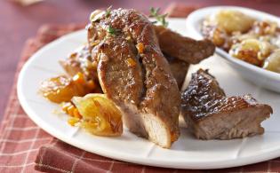 Poitrine de veau laquée au miel