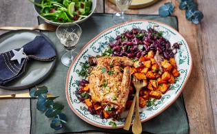 Chevreau confit citron vert, coriandre et haricots rouges au paprika fumé