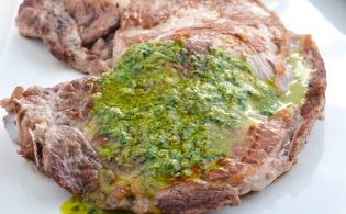 Côte de bœuf sauce vierge