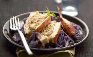 Coussin de veau farci aux amandes et pain d'épices